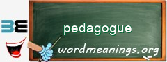 WordMeaning blackboard for pedagogue